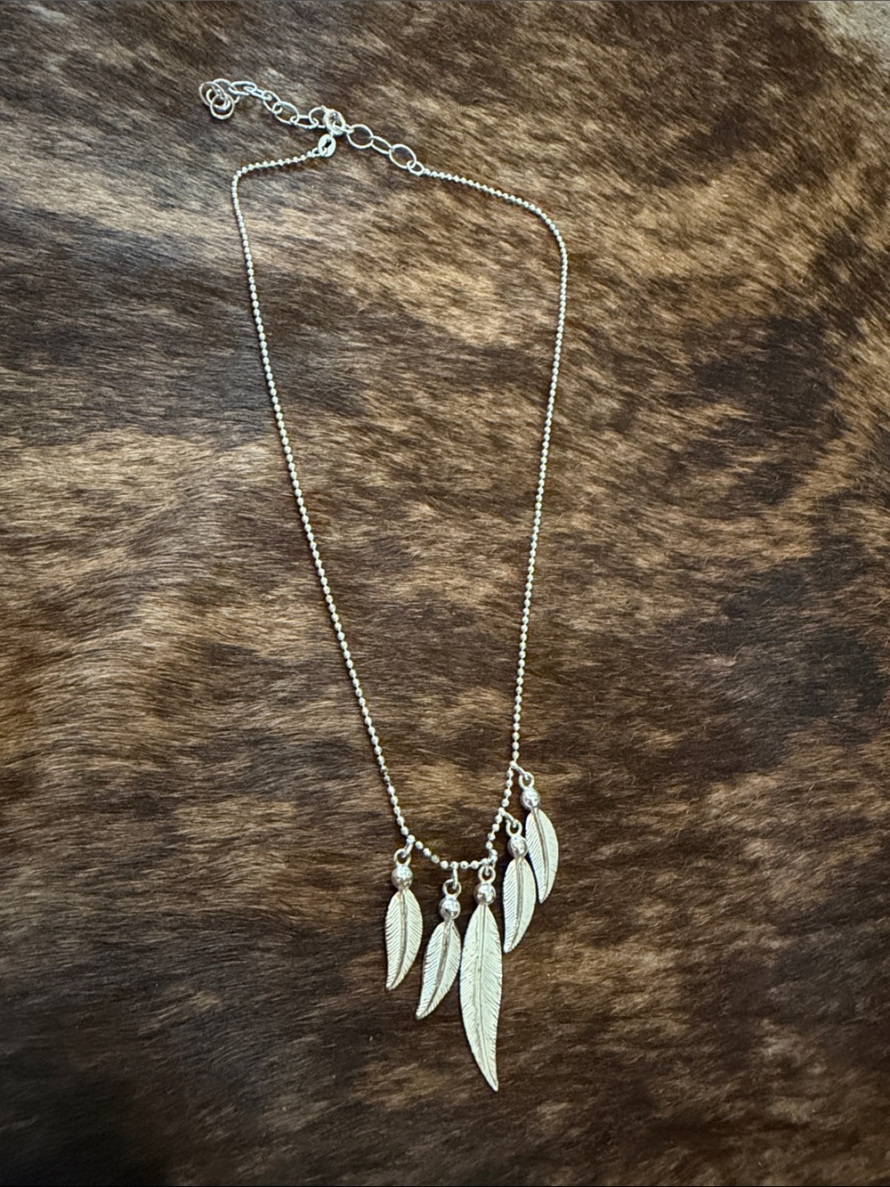 Montana Silversmiths Silver Feather Charm Necklace